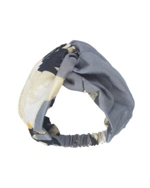 ONE HUNDRED STARS STORK SLATE HEADBAND