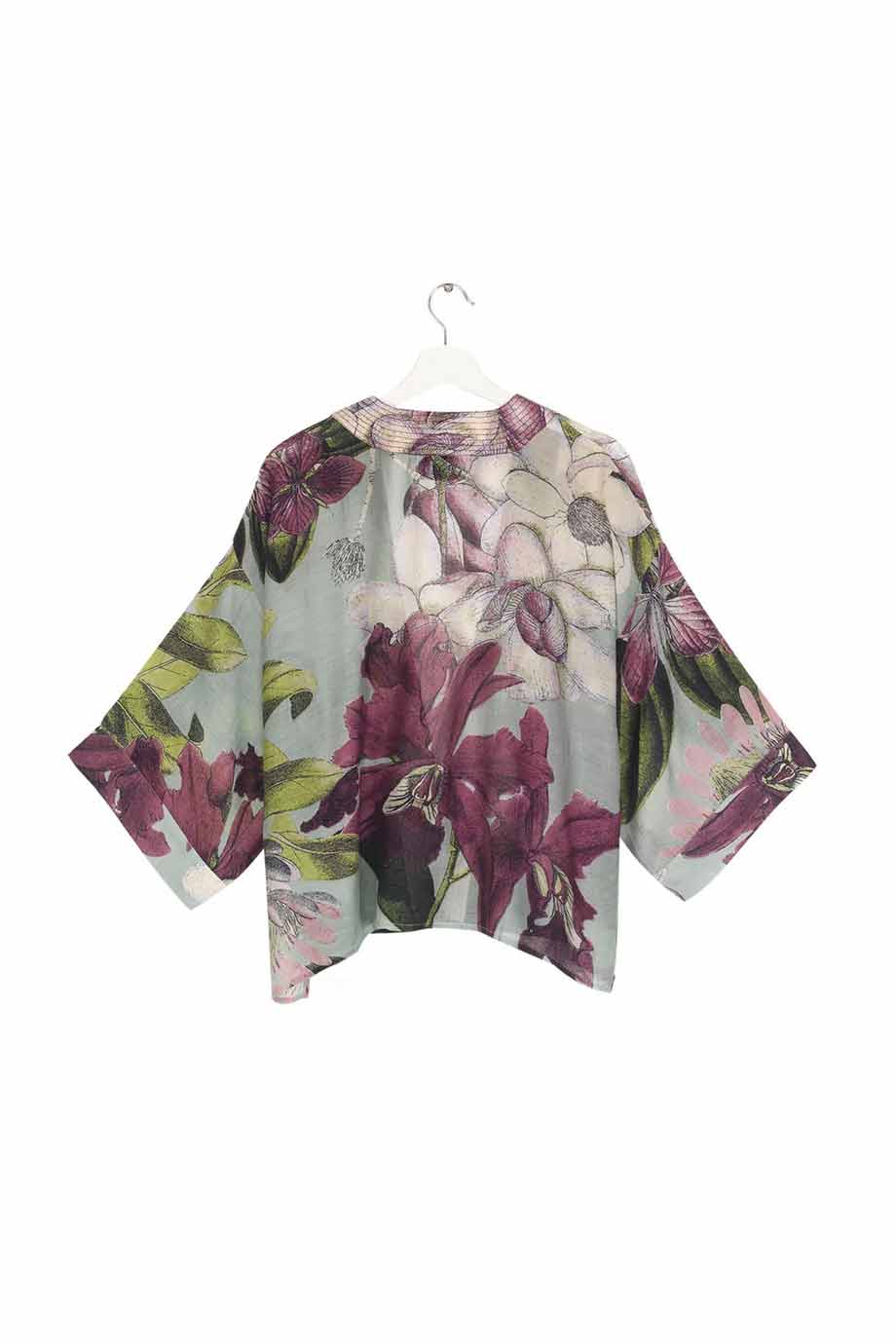 ONE HUNDRED STARS PROTEA DUCK EGG KIMONO - Rococo Boutique Ireland