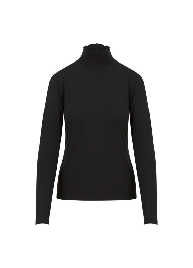 COSTER SOFIA TURTLENECK BLOUSE BLACK - Rococo Boutique Ireland