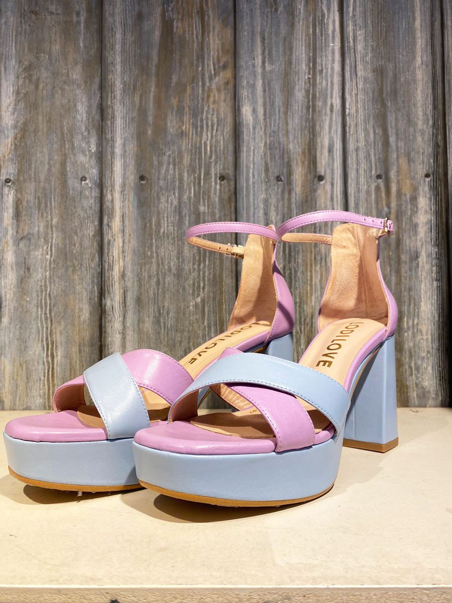 LODI LOVE COSMOS SANDAL - PINK AND BLUE 3150 - Rococo Boutique Ireland