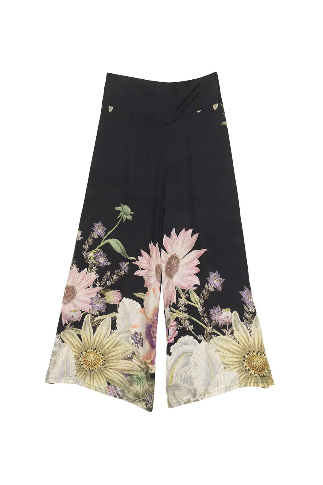 ONE HUNDRED STARS DAISY BLACK PALAZZO PANTS - Rococo Boutique Ireland