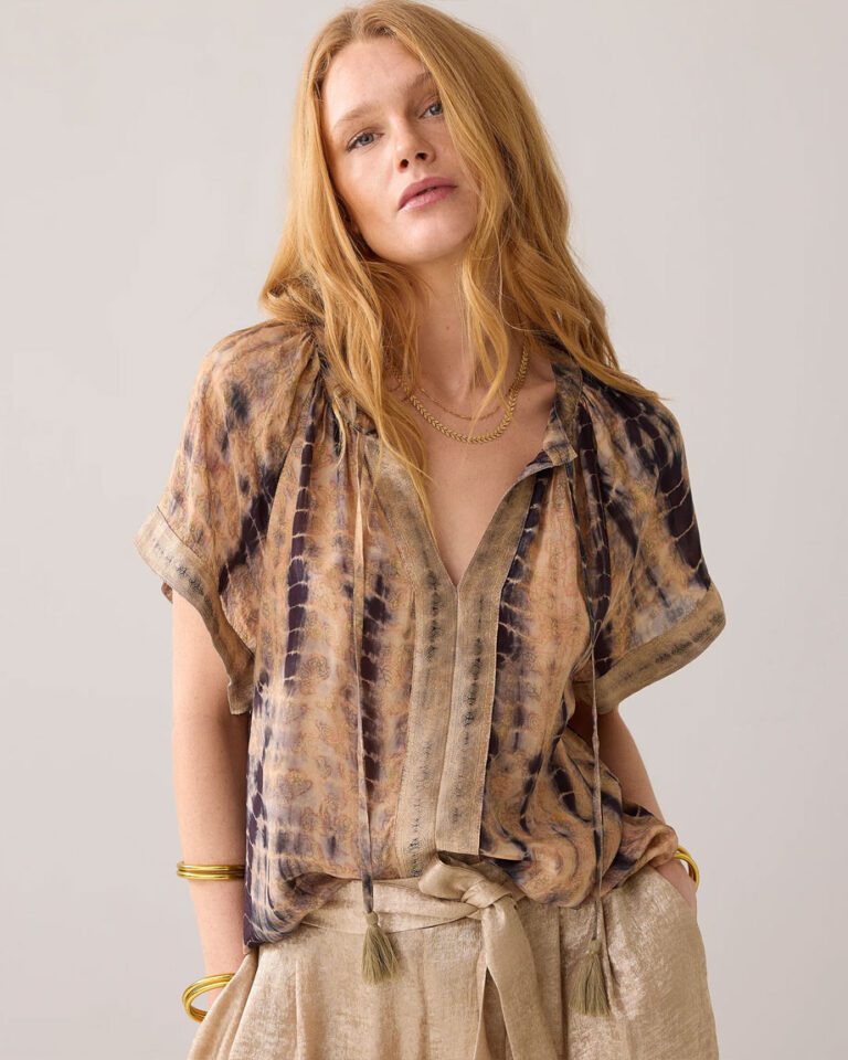Summum Woman Ladies Blouse - Dip Dye Print - Rose Quartz main image 0