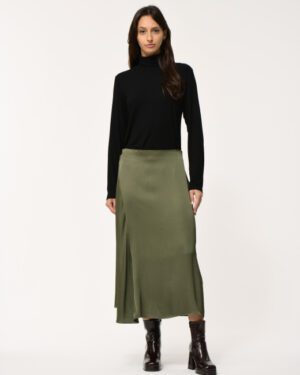 LA FEE MARABOUTEE ELSI SKIRT KHAKI
