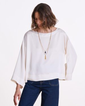 LA FEE MARABOUTEE ELTON TOP OFF WHITE
