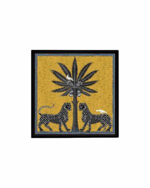 ORTIGIA SQUARE LACQUERED TRAY SAHARA