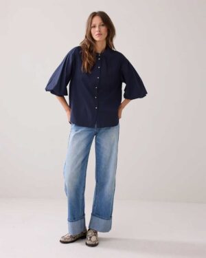 SUMMUM WOMAN BLOUSE BLUE