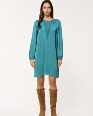 LA FEE MARABOUTEE EZEIRA DRESS TEAL