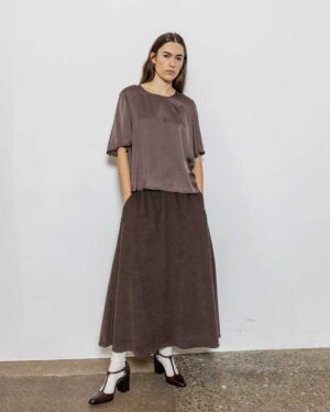 PROJECT AJ117 HAILEY SKIRT COFFEE
