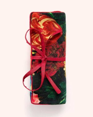 POWDER JEWELLERY ROLL OPULENT FLORALS CHOCOLATE