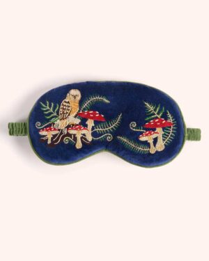 POWDER LAVENDER EYEMASK WOODLAND OWL