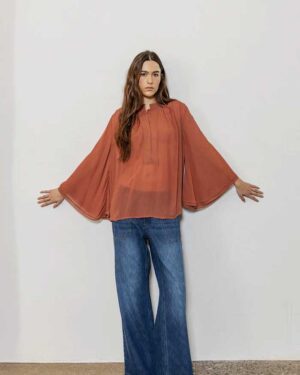 PROJECT AJ117 SHIRT LILLIES GARNET