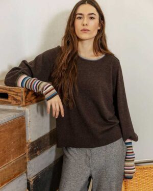 PROJECT AJ117 SIGGA KNIT COFFEE