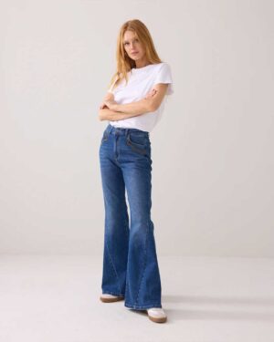 SUMMUM WOMAN FLARED WESTERN JEAN
