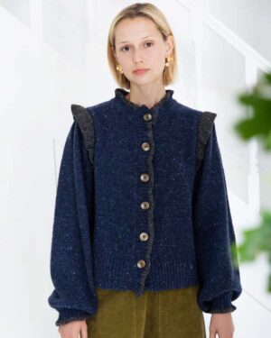 BONTÉ DELPHINE KNIT JACKET NAVY