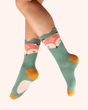 POWDER ANKLE SOCKS FOXY CHARACTER