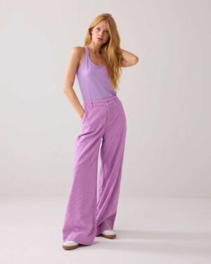 SUMMUM WOMAN BASIC SINGLET VIOLET