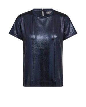 MOS MOSH NIVOLA METALLIC TEE SALUTE NAVY