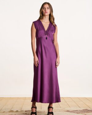 LA FEE MARABOUTEE TALICIA DRESS BLACKBERRY
