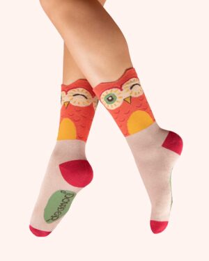 POWDER CHARACTER SOCK OWL