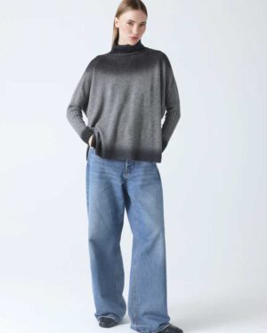 ABSOLUT CASHMERE CLARISSA SWEATER DARK HEATHER