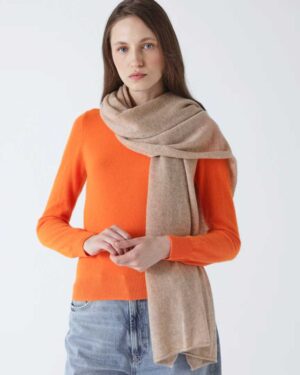 ABSOLUT CASHMERE INFINITY WRAP CHESTNUT