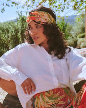 ONE HUNDRED STARS HEADBAND FANS SCARLET