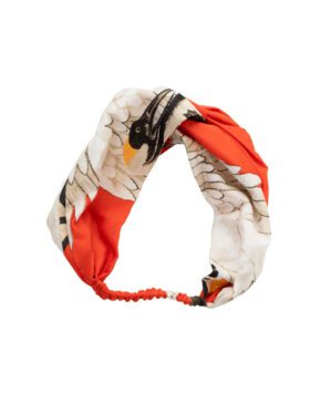 ONE HUNDRED STARS HEADBAND STORK SCARLET