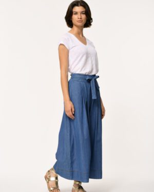 LA FEE MARABOUTEE DACTUS TROUSERS BLUE