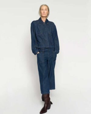 MOSMOSH CULOTTE ARGE JEANS DARK BLUE