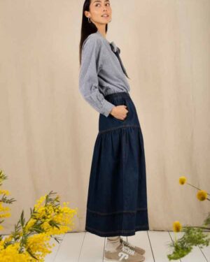 BONTÉ MANDERIE SKIRT DARK WASH