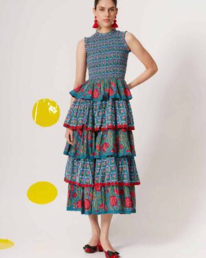 COOSY ORLANE DRESS BLUE