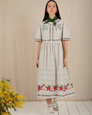 BONTÉ SIENNA DRESS CREAM MULTI