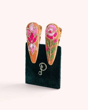 POWDER HAIR CLIPS SUMMER ROSES