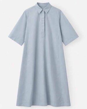 PROJECT AJ117 HARI SHIRT DRESS PEARL BLUE