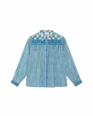 MAISON HOTEL MARIA SHIRT BLUE INK
