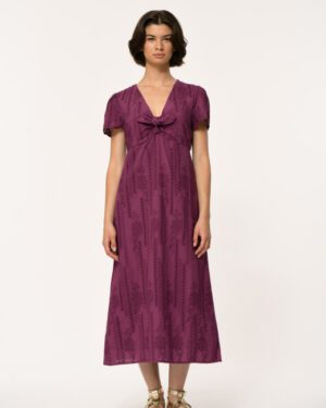 LA FEE MARABOUTEE VOLLEY DRESS FIG