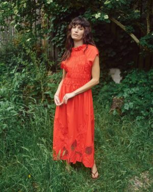 MOS MOSH ARIA MONO DRESS SPICY ORANGE