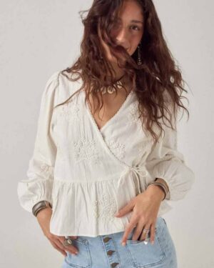 MAISON HOTEL SALMA BLOUSE WHITE MAGNOLIA