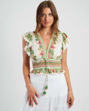 RENE DERHY ANNIE BLOUSE CREAM