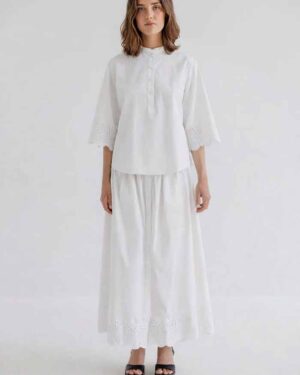 PROJECT AJ117 HELLA SKIRT WHITE