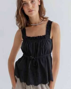 PROJECT AJ117 HOLLY TOP BLACK