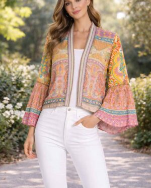 BL^NK MELISA COVER UP YELLOW MULTI