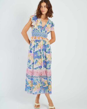 RENE DERHY MOUNIA DRESS ROSE/NUDE