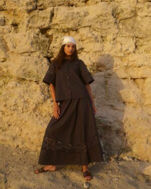 MOS MOSH REDU COTONI SKIRT BLACK
