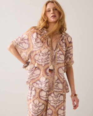 SUMMUM WOMAN ART DECO TOP MULTI