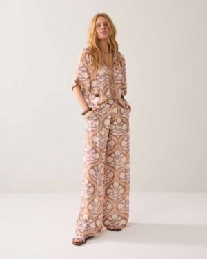 SUMMUM WOMAN ART DECO TROUSERS MULTI