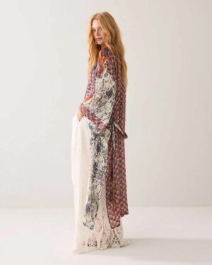 SUMMUM WOMAN KIMONO DRESS MULTI