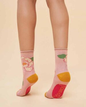 POWDER ANKLE SOCK 651 TROPICAL FLORA PETAL