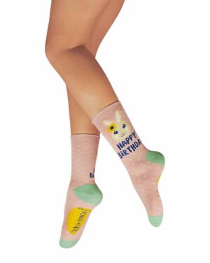 POWDER ANKLE SOCK 727 HAPPY BIRTHDAY
