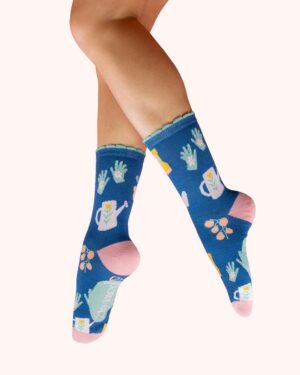 POWDER ANKLE SOCKS GONE GARDENING